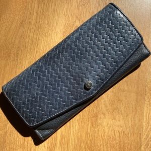 Roots Woven Leather Wallet